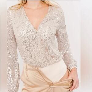 Lush Sequin Body Suit Top